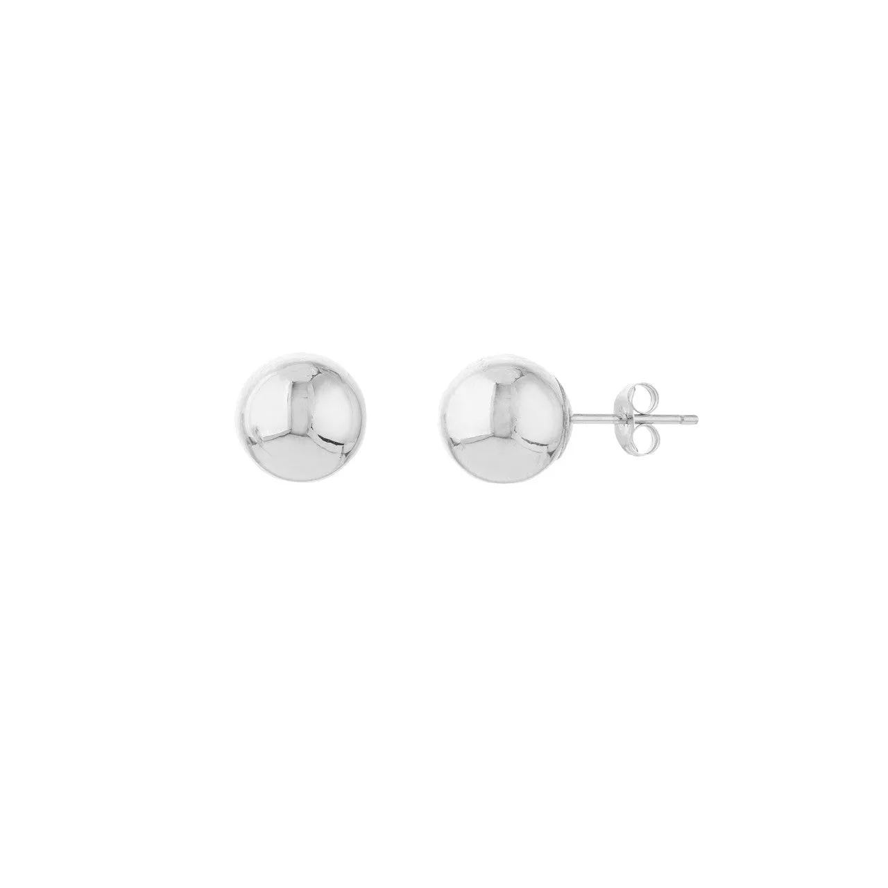 14K Gold 6mm Polished Ball Stud Earrings