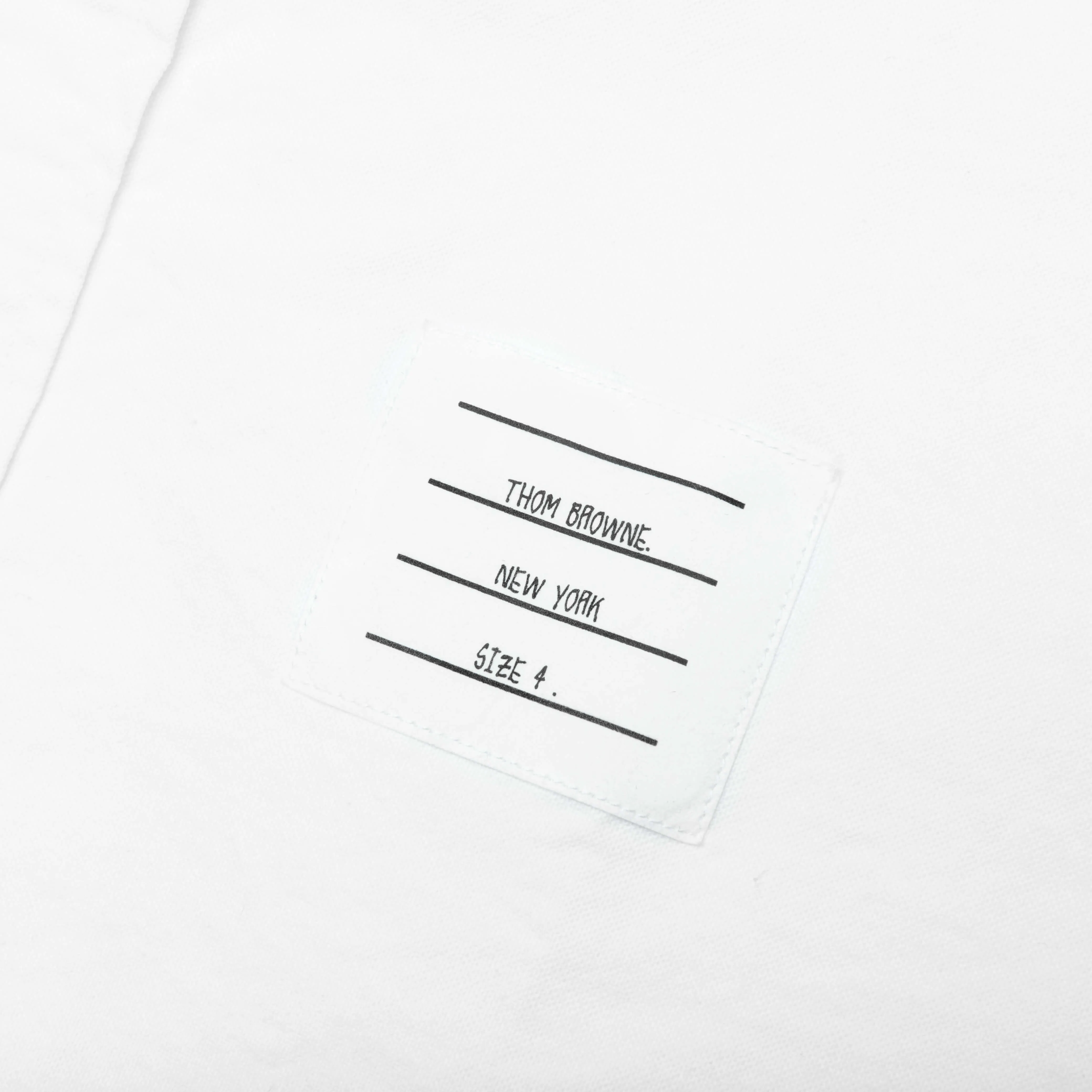 4-Bar Straight Fit Shirt - White