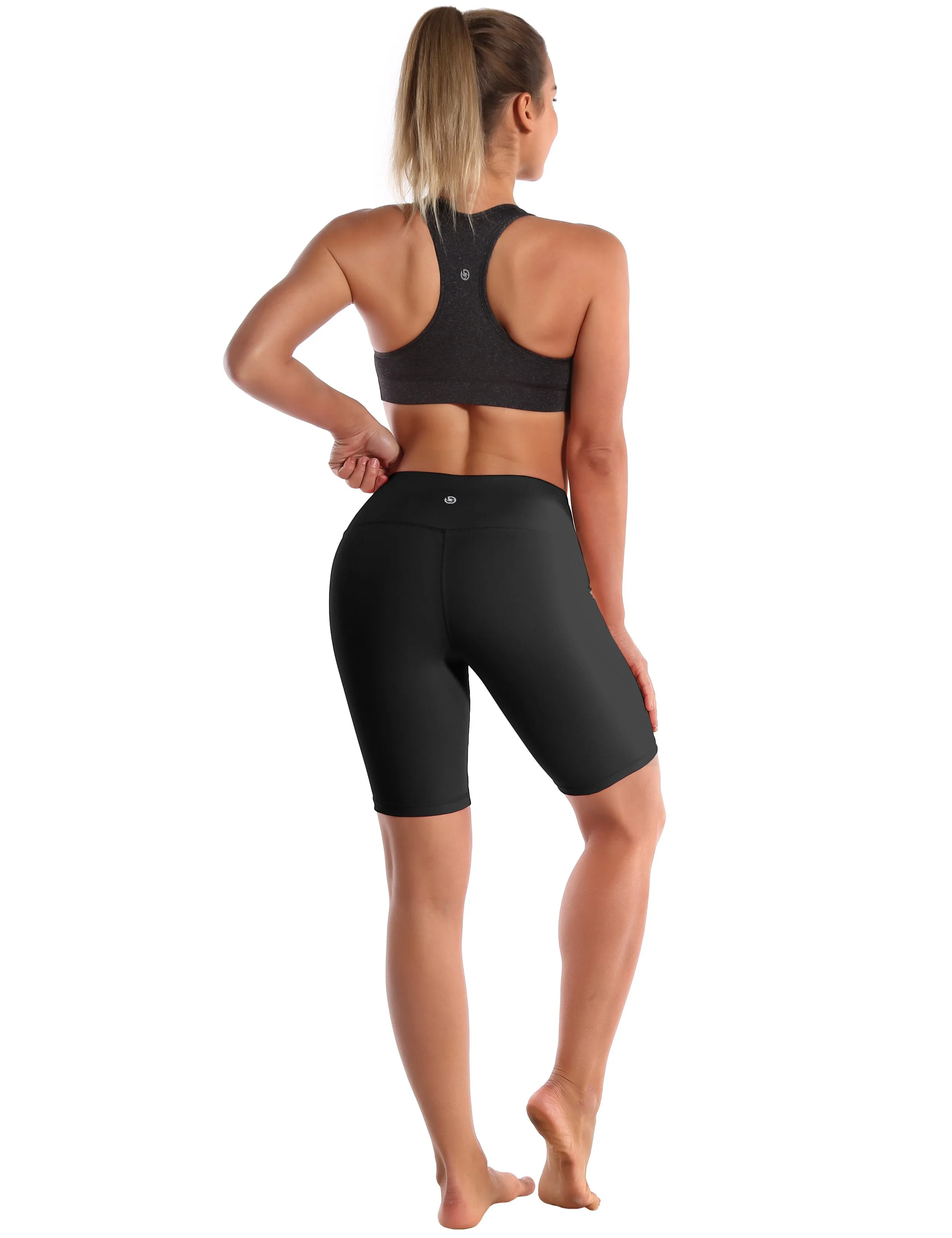 8 High Waist yogastudio Shorts black ins_yogastudio