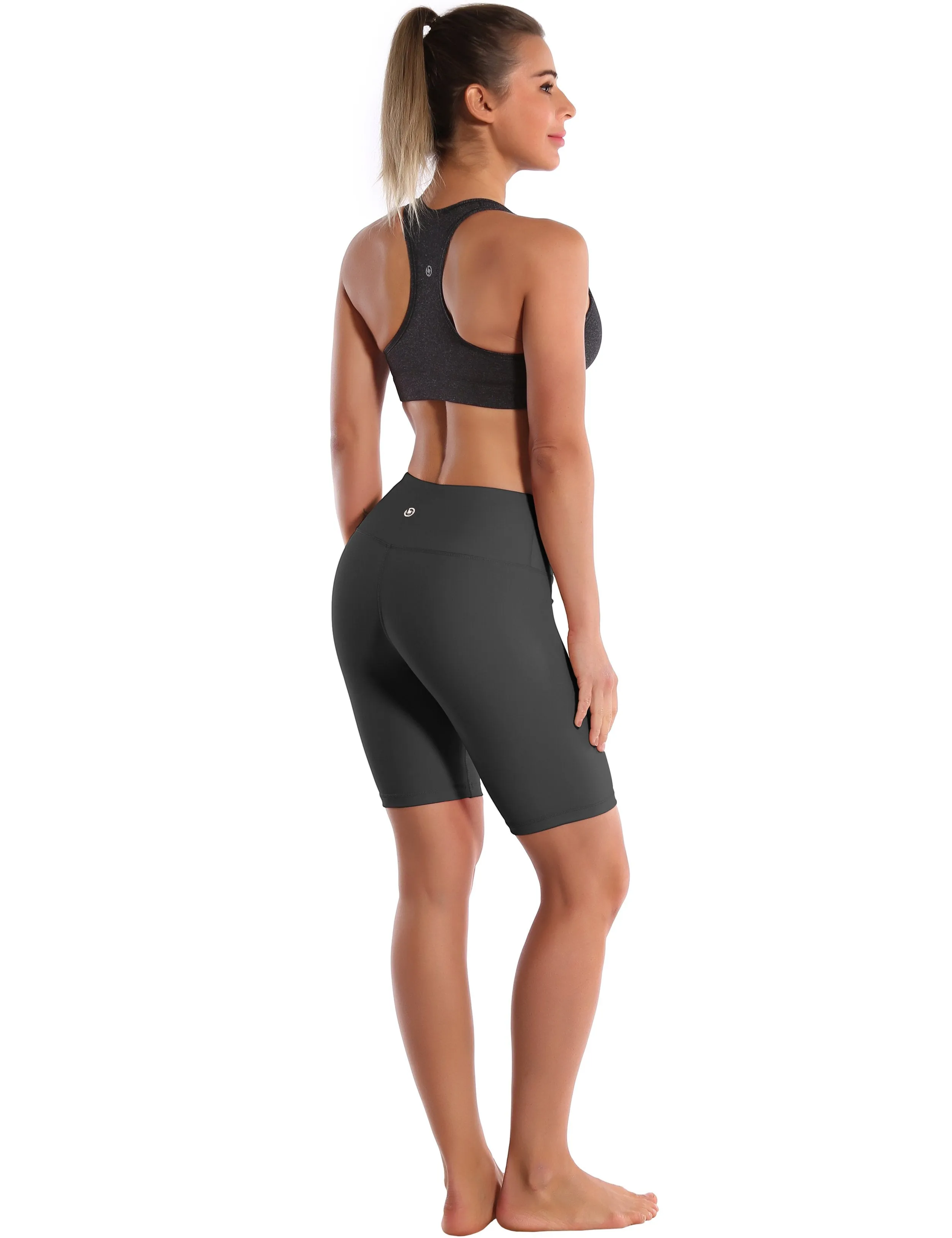 8 High Waist yogastudio Shorts shadowcharcoal ins_yogastudio