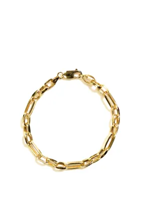 9 Carat Gold Fancy Figaro Bracelet, Yellow Gold