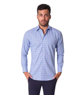 Bertigo Shirt | Lee-29 Red Stripes Madras Plaid