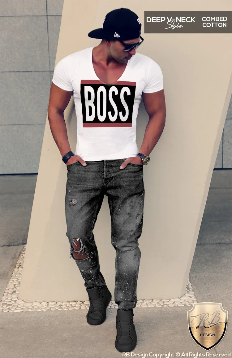 Boss T-shirt Mens Fashion Saying Tee Urban Style Top MD649