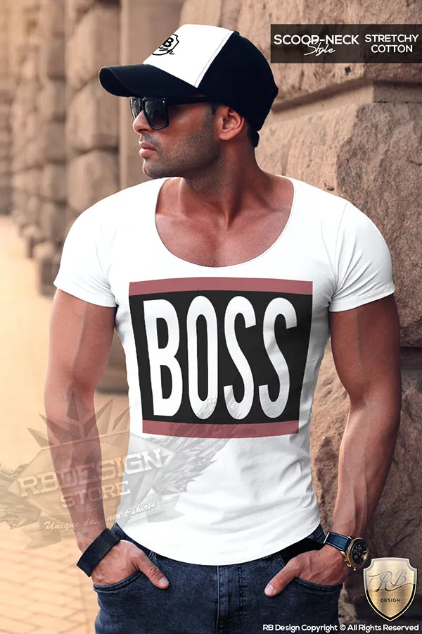 Boss T-shirt Mens Fashion Saying Tee Urban Style Top MD649