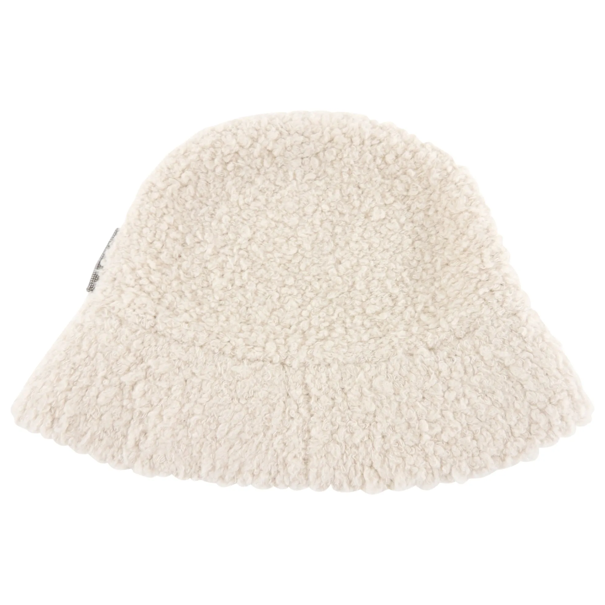 Brunello Cucinelli Ivory Boucle Knit Bucket Hat