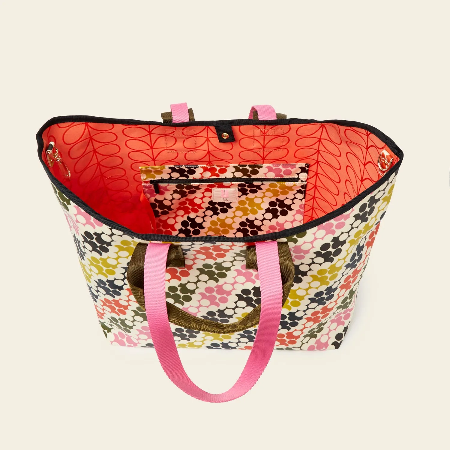 Carryall Large Tote - Puzzle Flower Multi