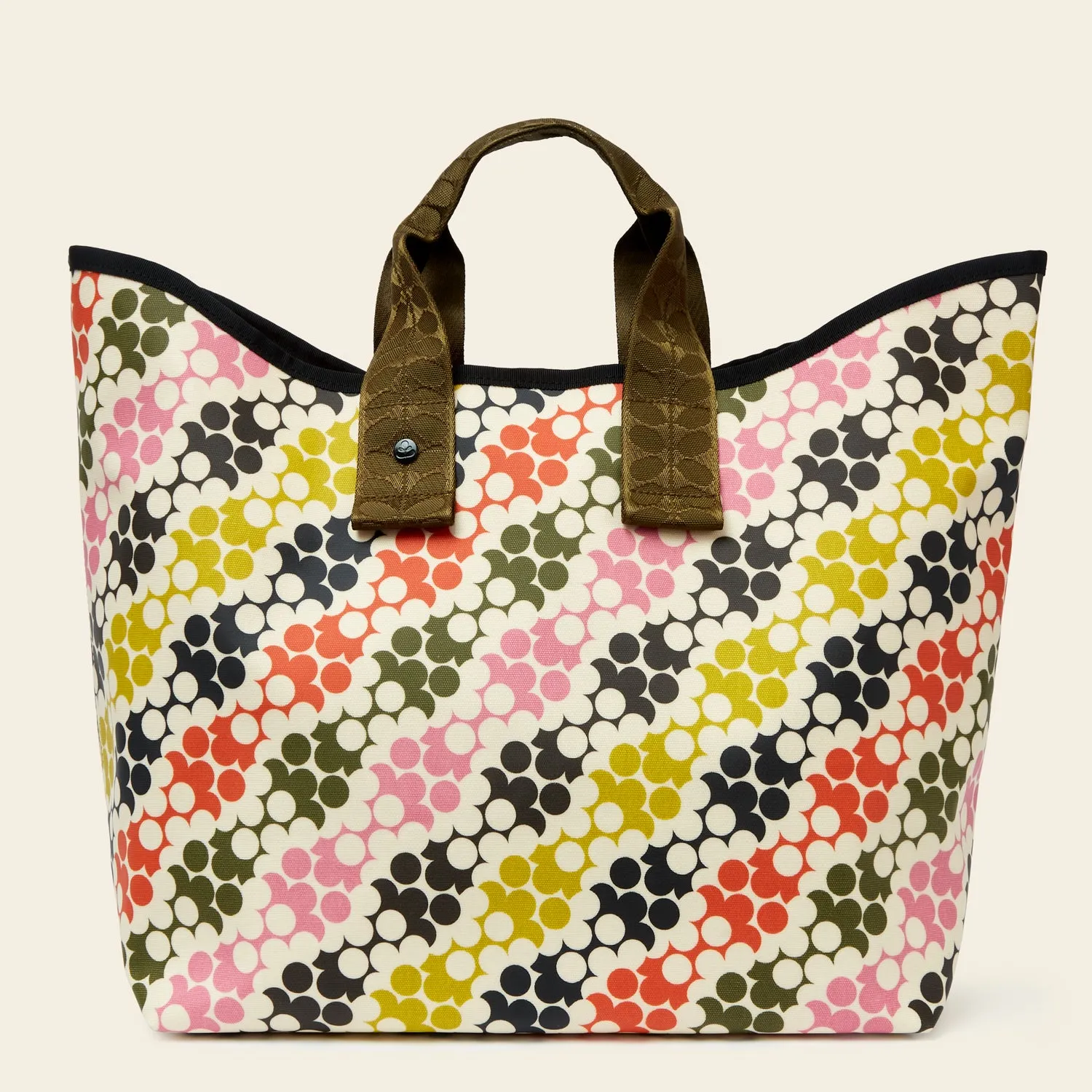 Carryall Large Tote - Puzzle Flower Multi