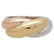 Cartier Trinity Rings in 18k White, Yellow & Rose Gold