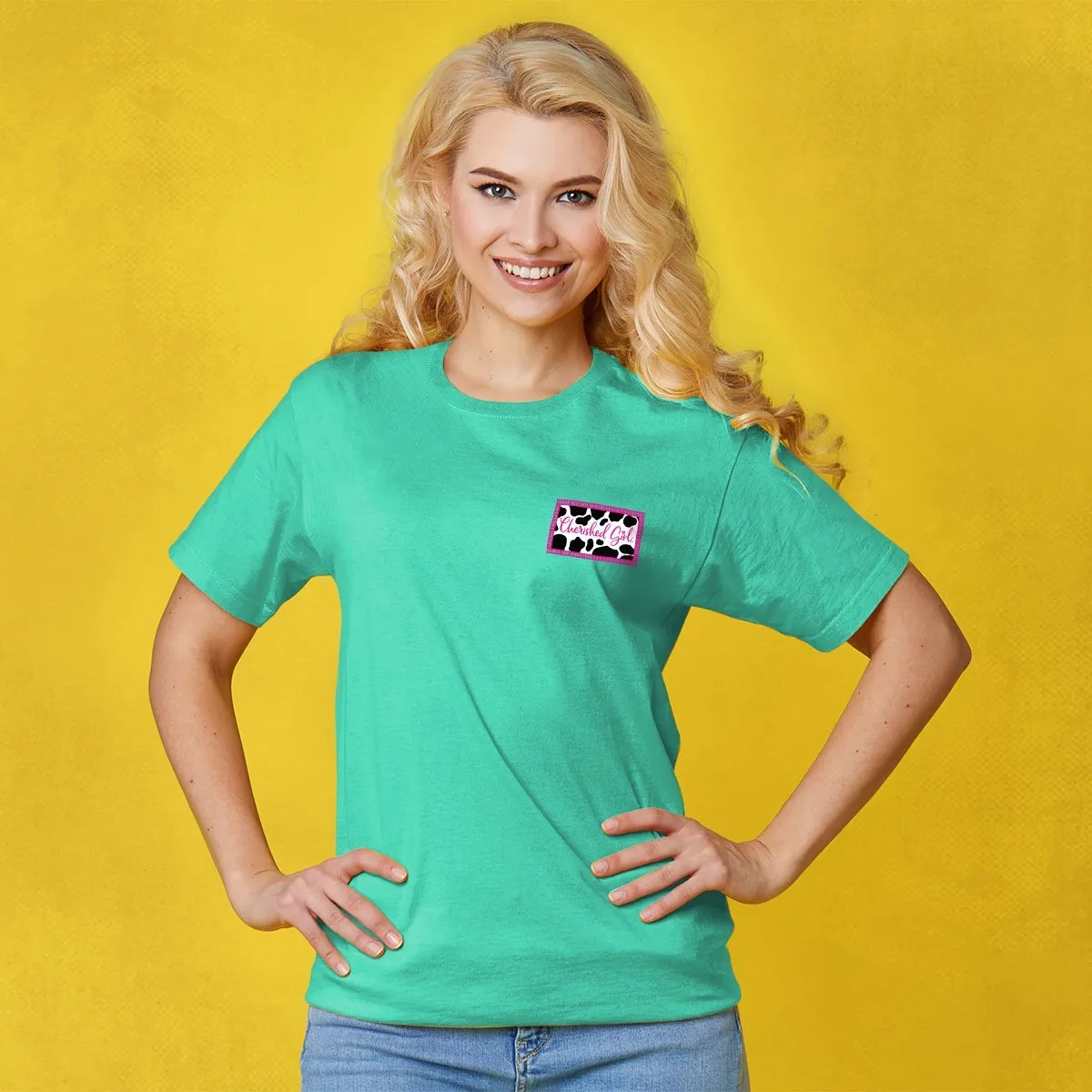 Cherished Girl Mooooove Mountains Cow Faith T-Shirt