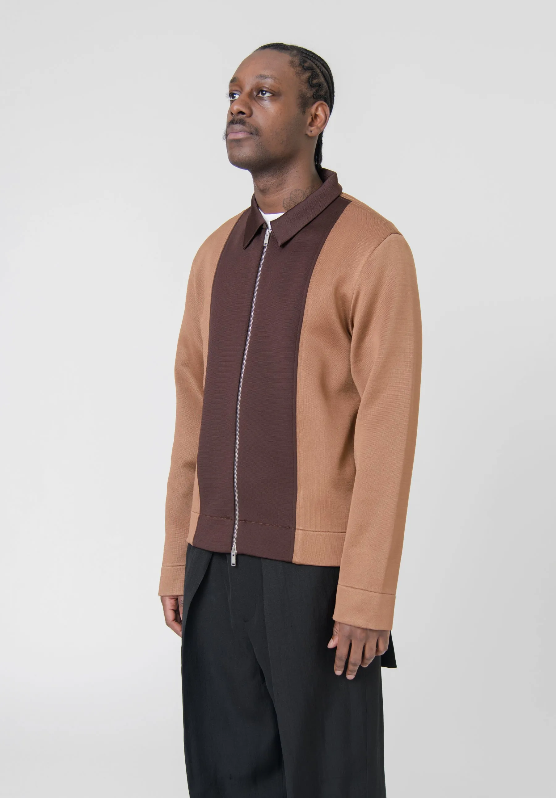 Double Faced Zip Shirt Cherry Wood J22DL0115