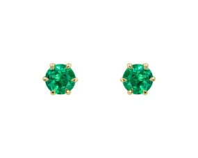 Emerald Cleo Studs (Ready to Ship)