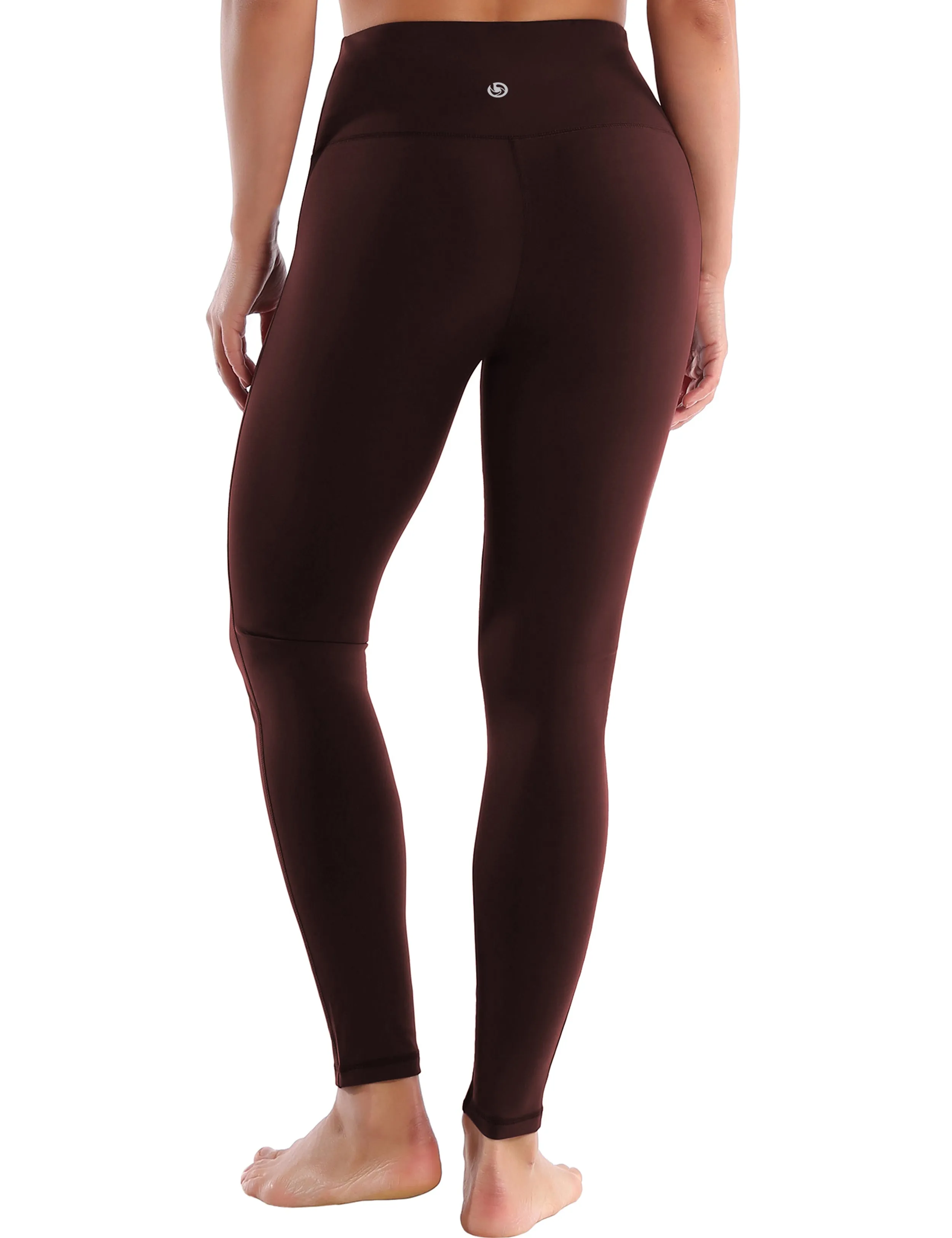 High Waist Side Line yogastudio Pants mahoganymaroon_yogastudio