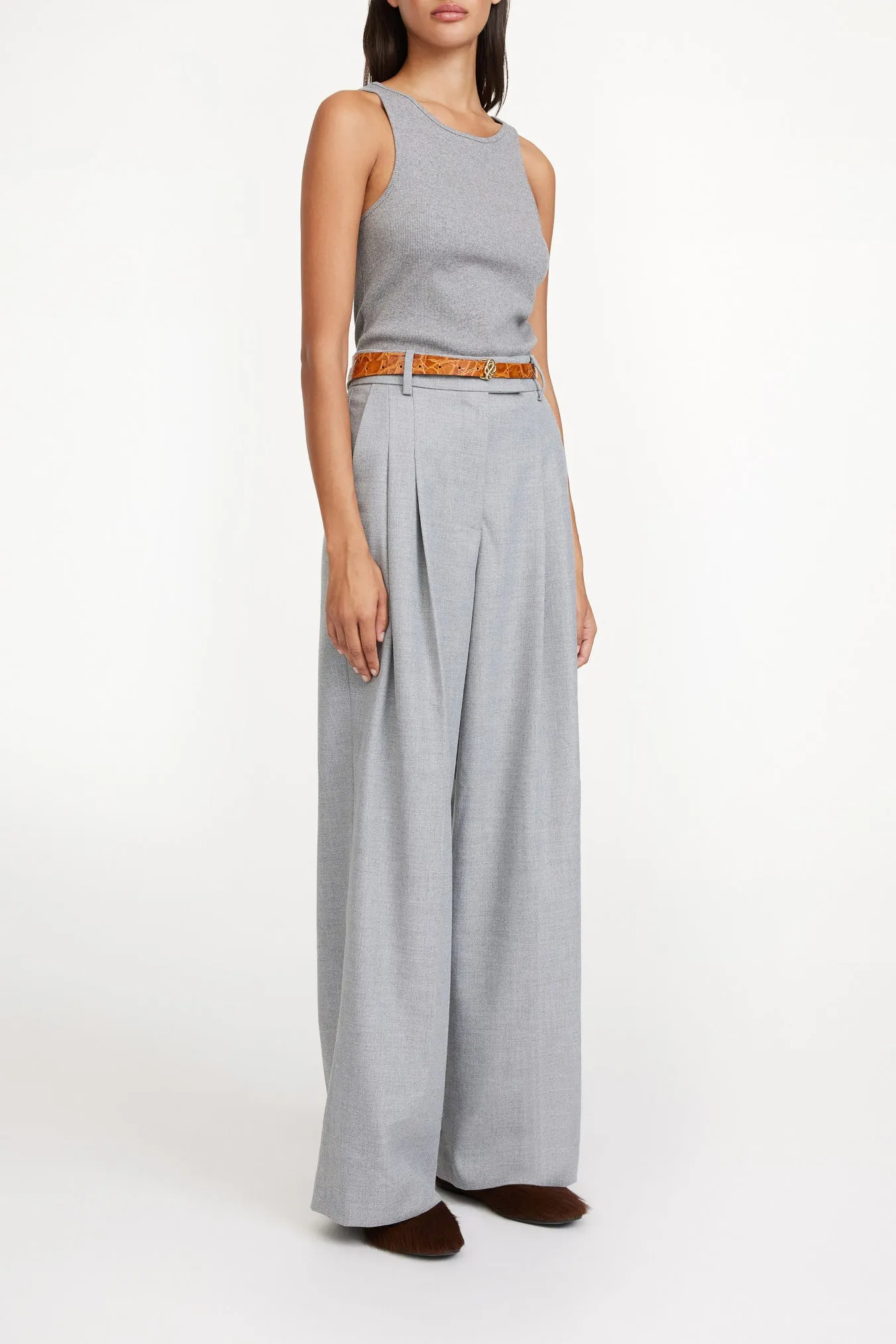 Hose Cymbaria High Waist in Grey Melange