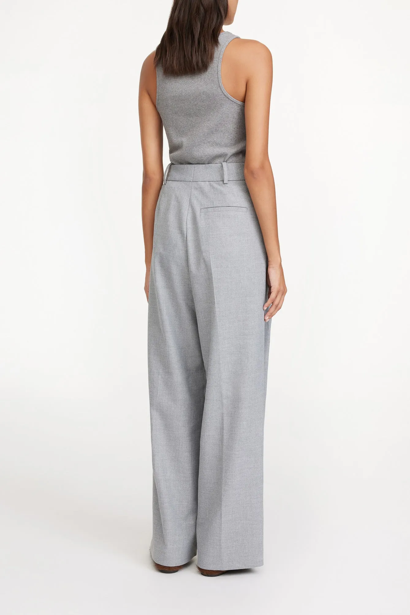 Hose Cymbaria High Waist in Grey Melange