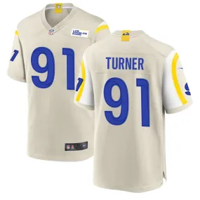 Kobie Turner Nike Los Angeles Rams Game Jersey - Bone