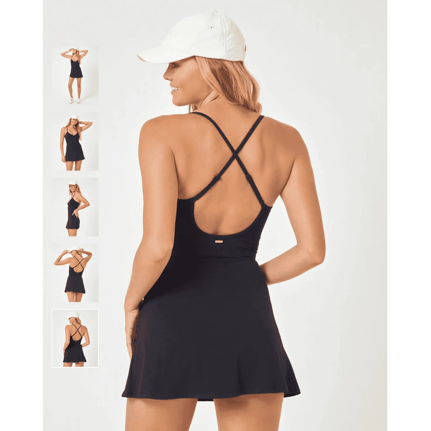 L*Space Rally Adjustable Strap Mini Dress in Black