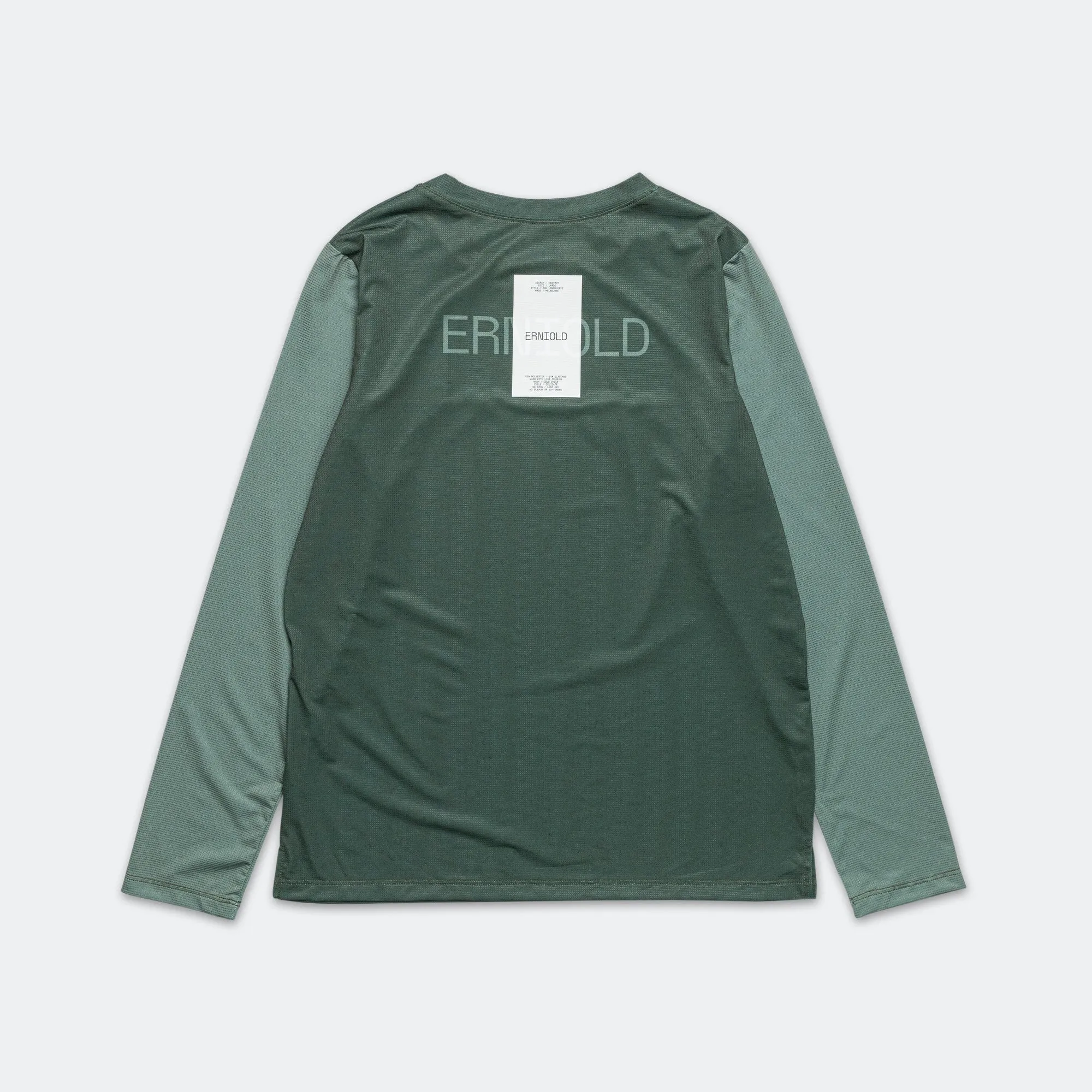 Mens Run L/S Tee - Dark Moss