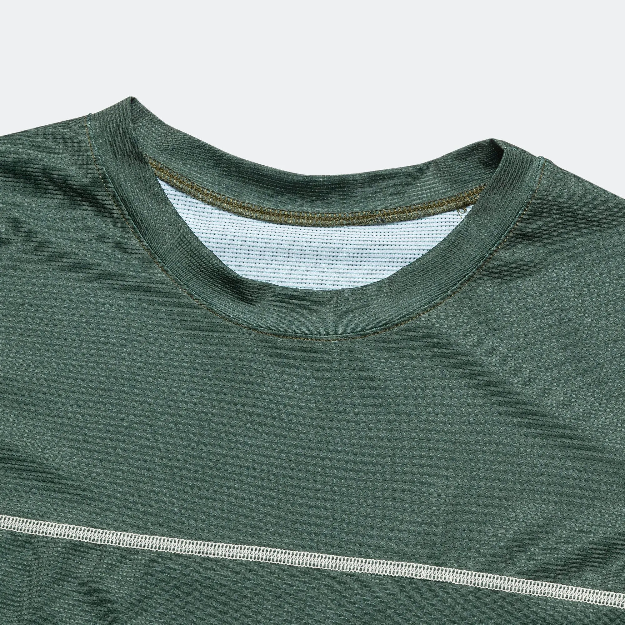 Mens Run L/S Tee - Dark Moss