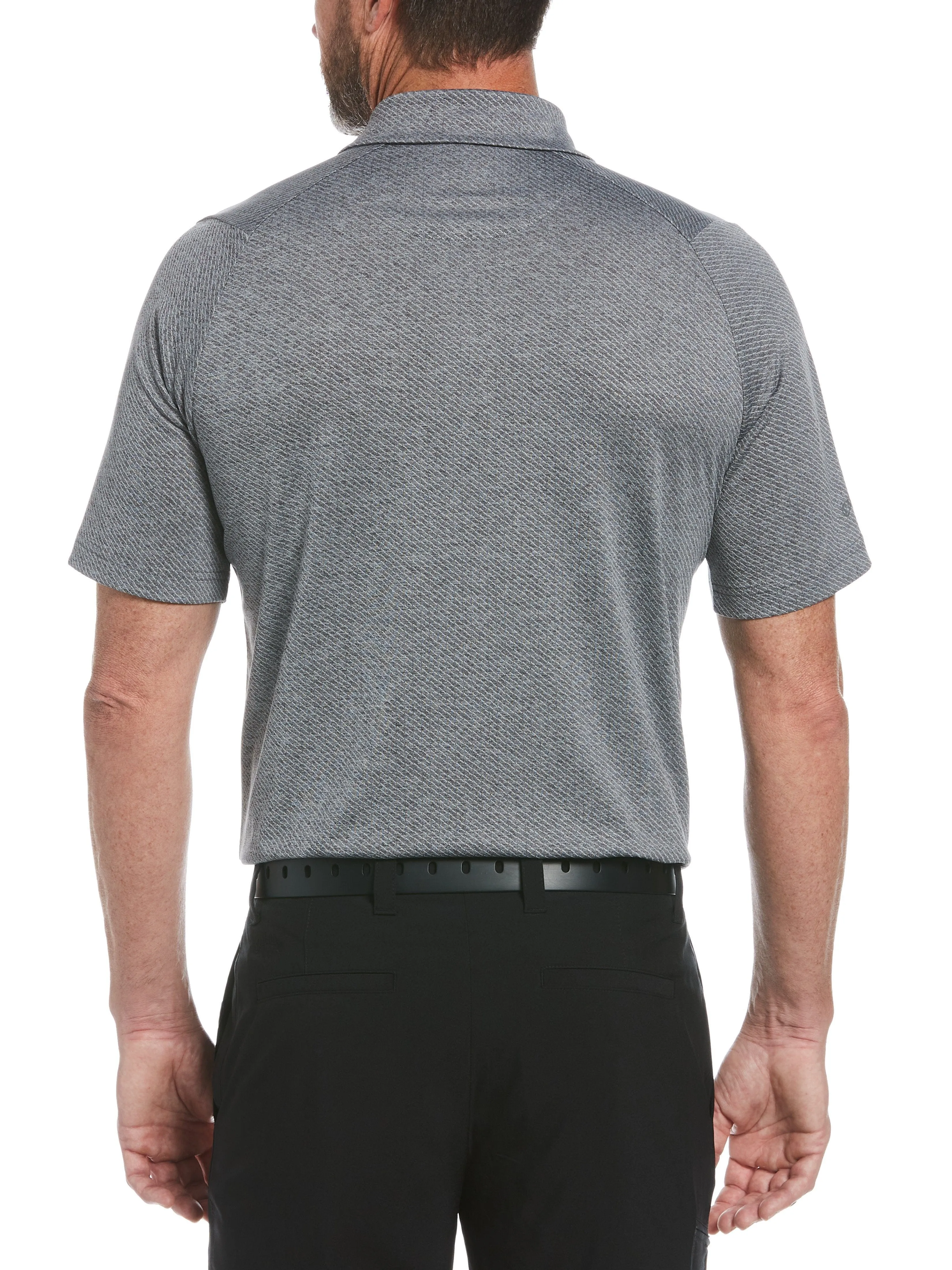 Mens Swing Tech Ventilated Heather Jacquard Polo