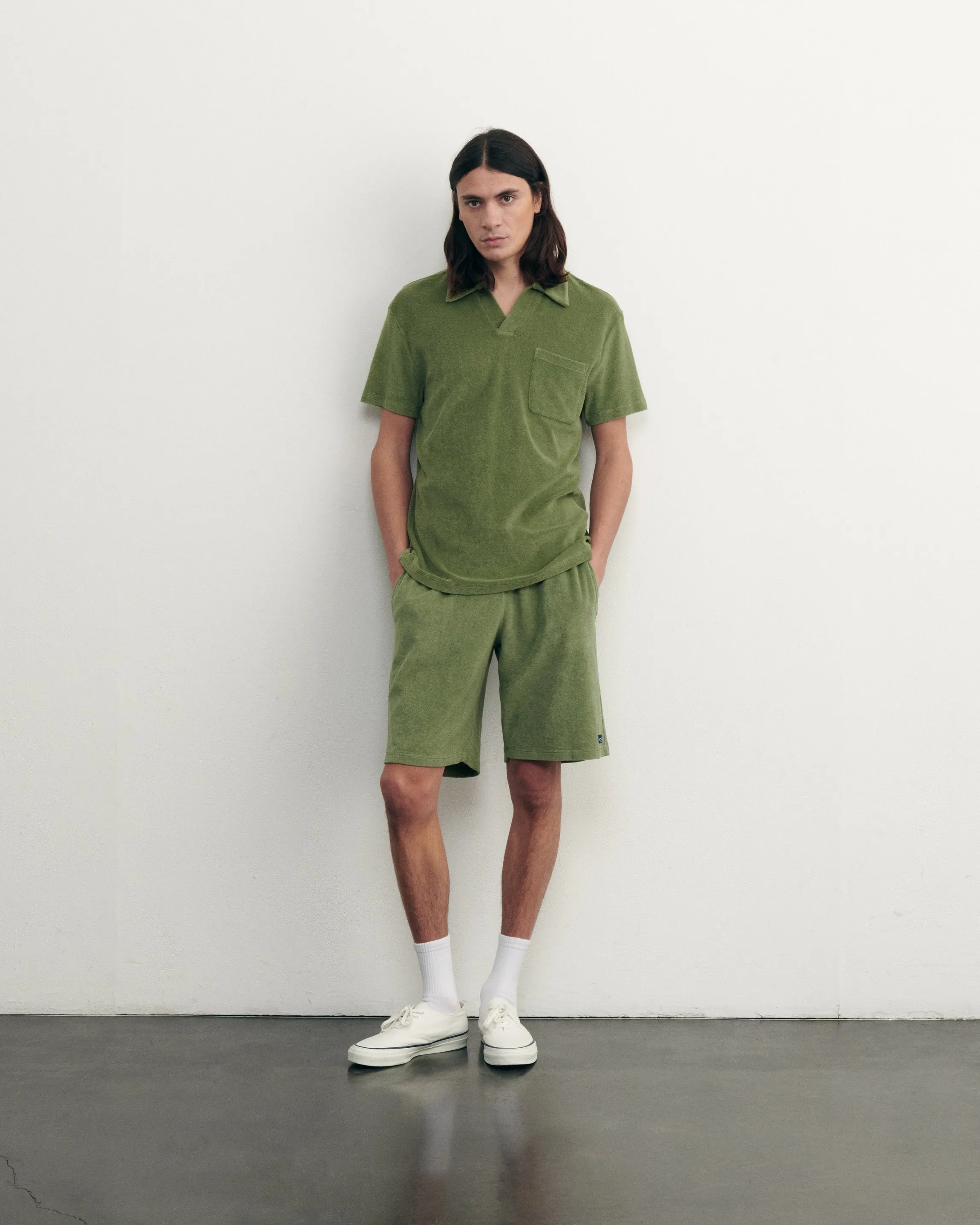 Monclar Terrycloth Polo étiquette maillot