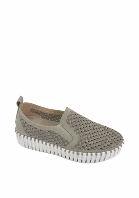 PLATFORM ELASTIC SLIP-ON WITH CUTOUTS (ATMOSPHERE) - ILSE JACOBSEN