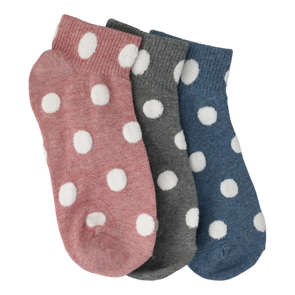 POLKA DOT SHORT SOCKS 3 PACK