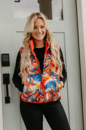 Samantha Printed Vest - Final Sale 50% off