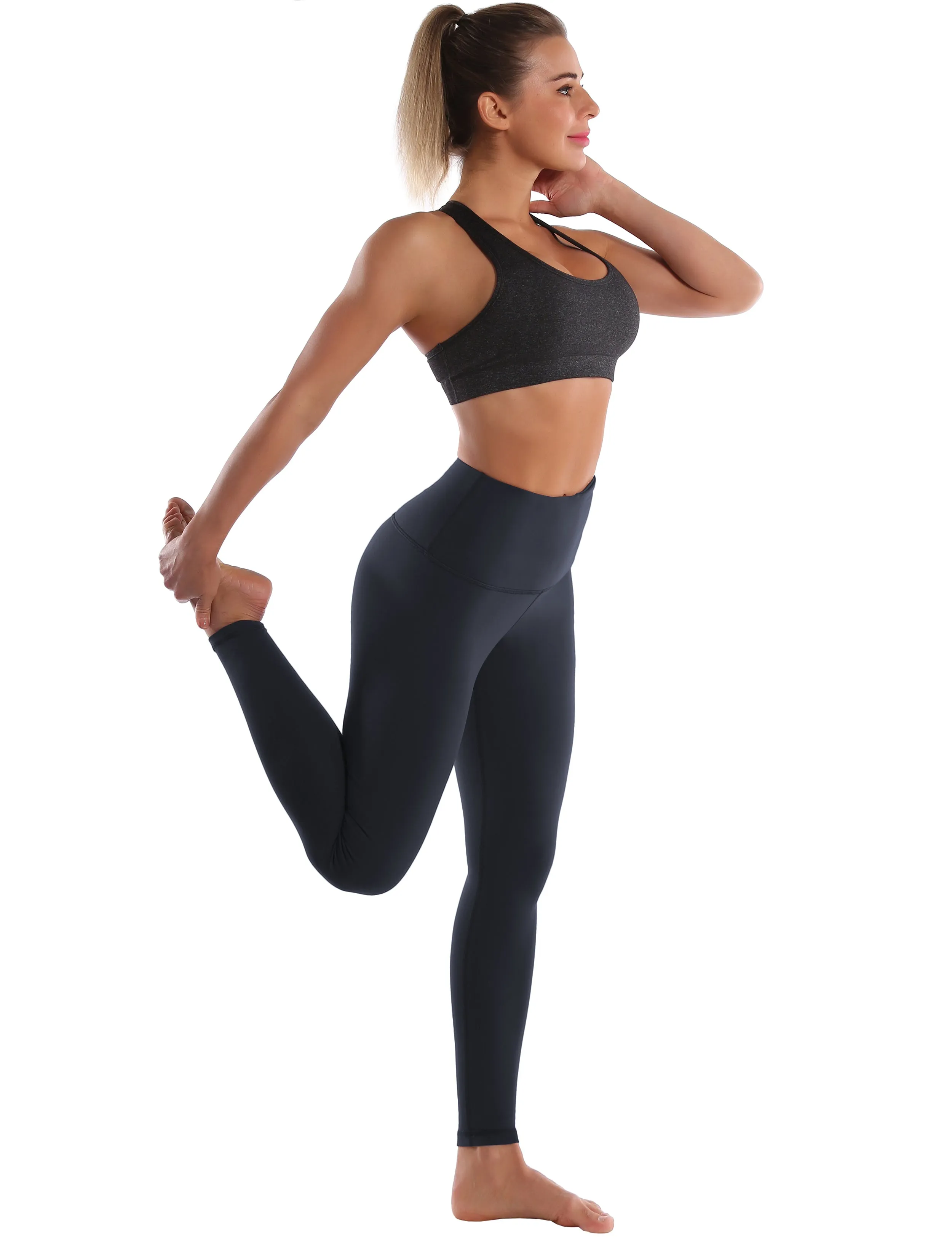 Super High Waist Yoga Pants graynavy