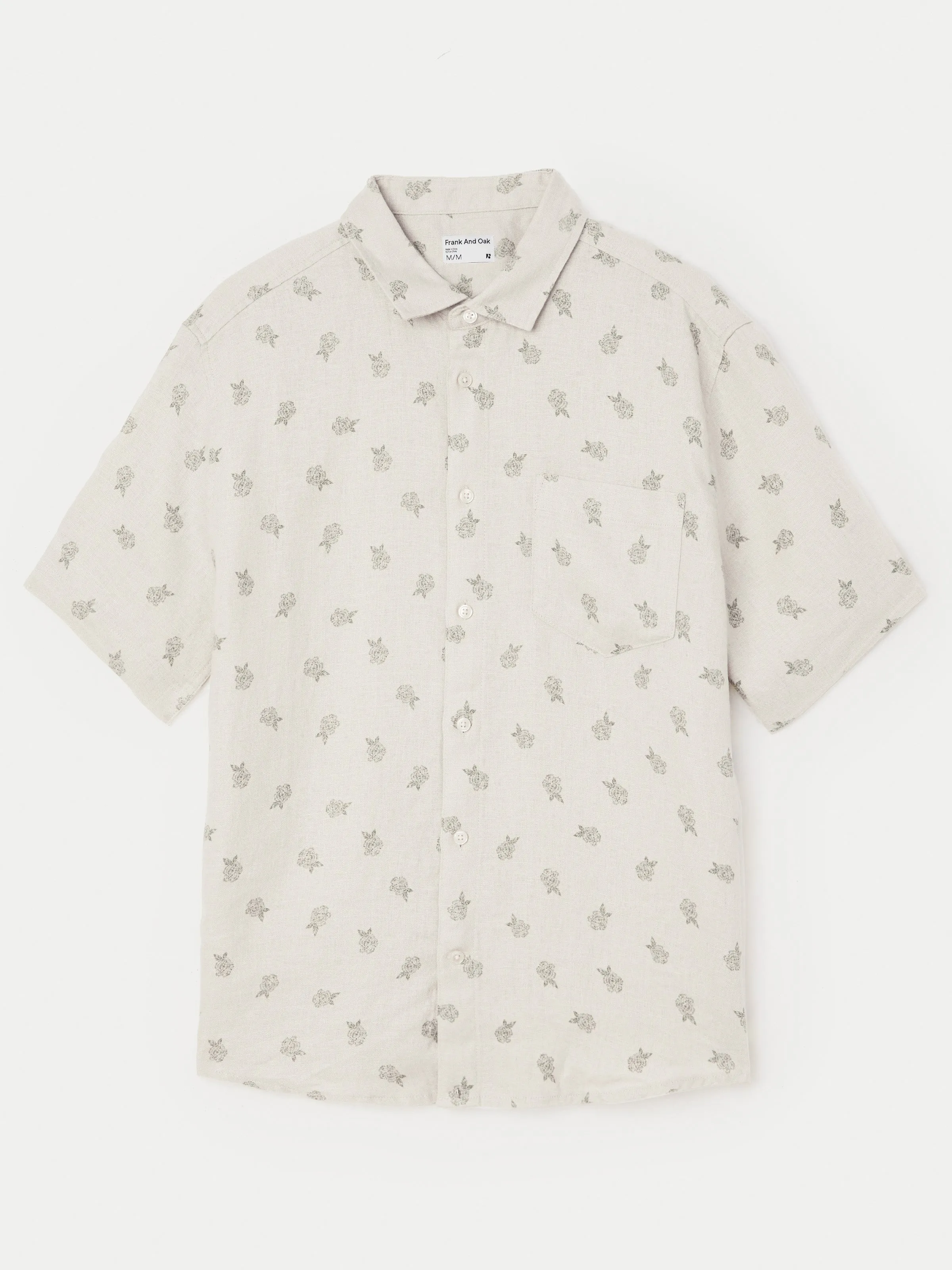 The Short Sleeve Linen Shirt in Natural Light