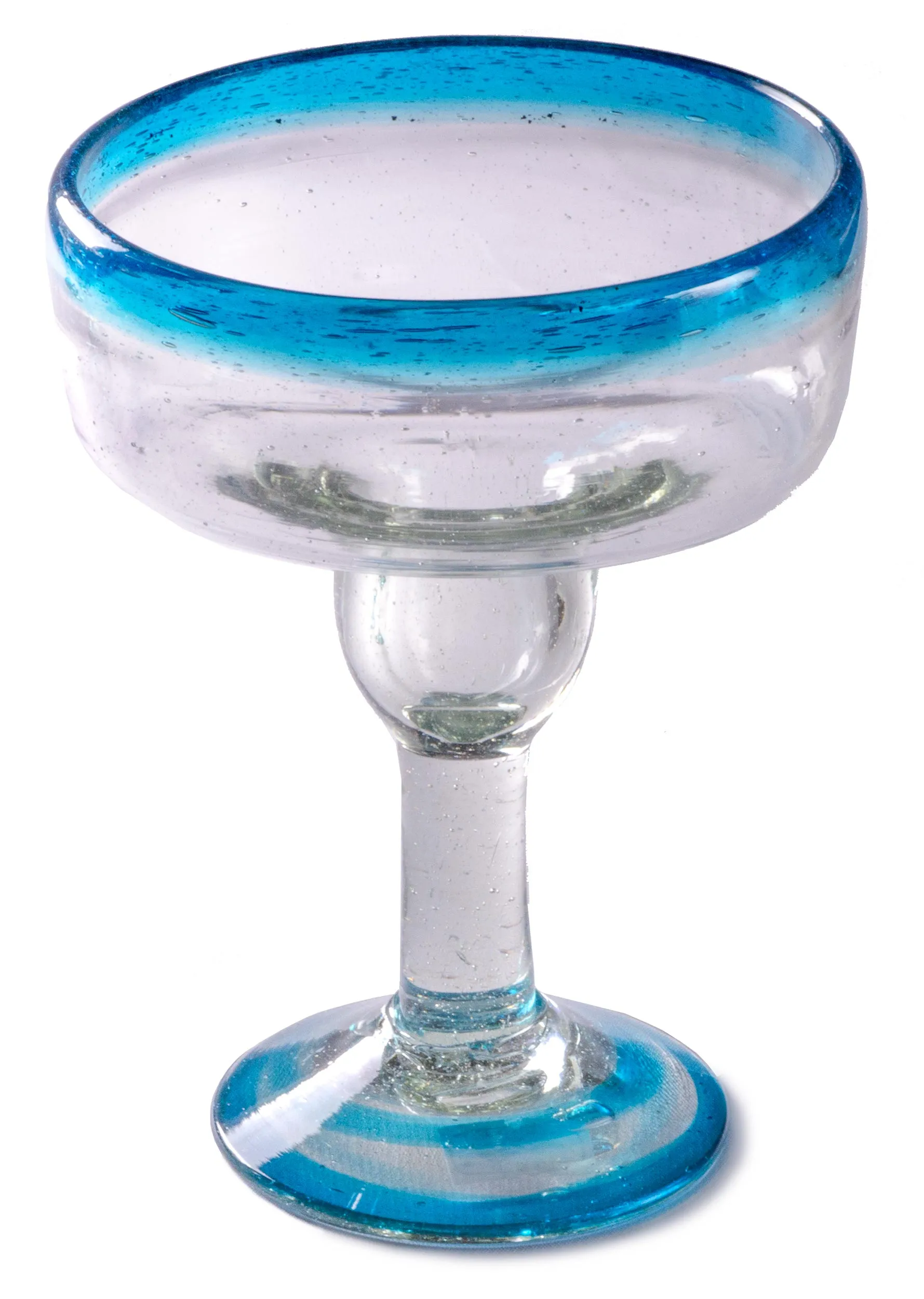 Turquoise Rim Coupette Margarita - 12 oz - Set of 4