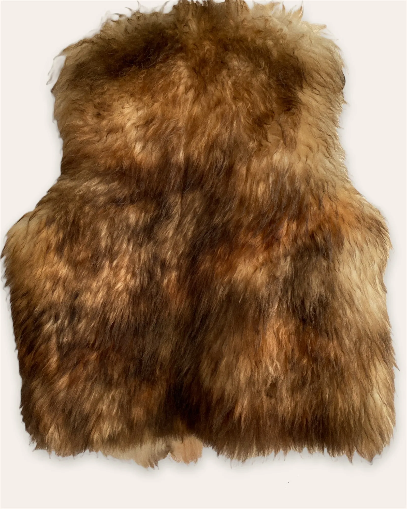 Variegated Shearling Vest