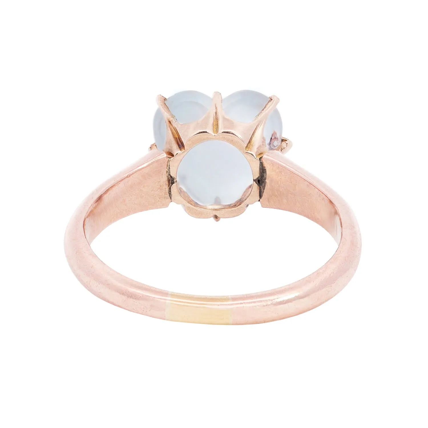 Victorian 14kt Moonstone Heart-Shaped Ring